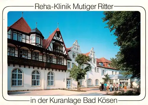 AK / Ansichtskarte 73885962 Bad_Koesen Reha Klinik Mutiger Ritter in der Kuranlage Bad_Koesen