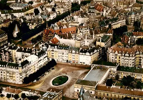 AK / Ansichtskarte  Metz__57_Moselle Place du Roi Georges Ancienne Gare et Tour Camoufle Vue aerienne 