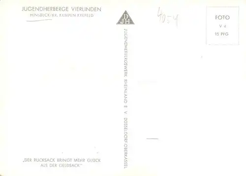AK / Ansichtskarte 73885995 Hinsbeck_Nettetal Jugendherberge Vierlinden 