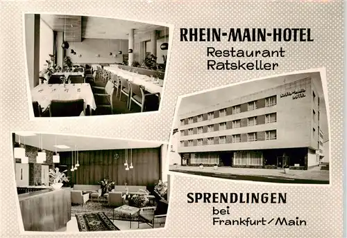 AK / Ansichtskarte  Sprendlingen__Dreieich Rhein Main Hotel Restaurant Ratskeller 