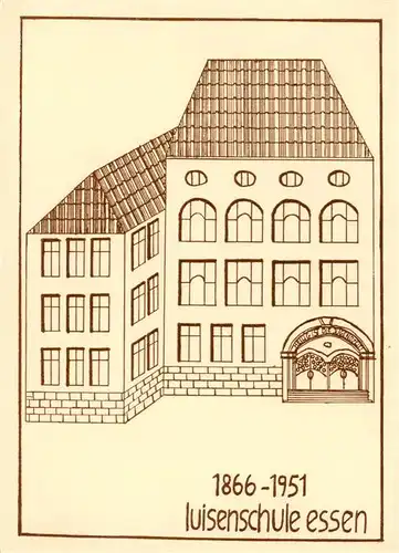 AK / Ansichtskarte  Essen__Ruhr Luisenschule Essen Zeichnung 