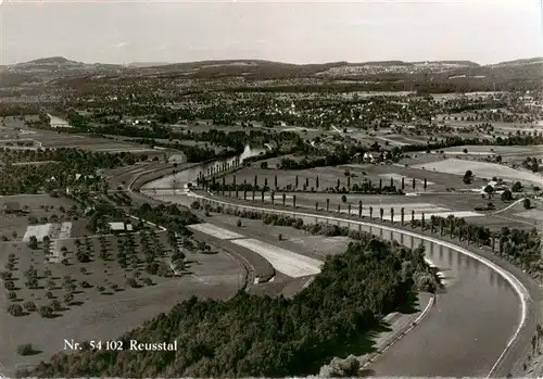 AK / Ansichtskarte  Reusstal_Mellingen_AG Fliegeraufnahme 