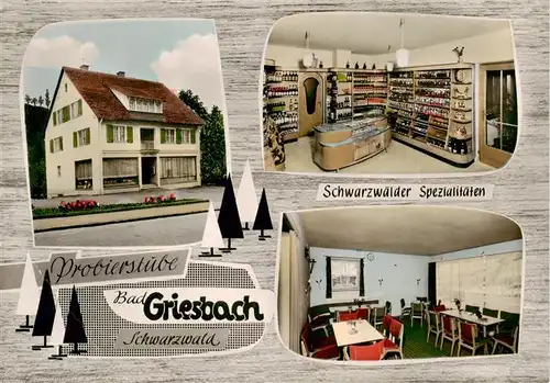 AK / Ansichtskarte 73886119 Bad_Griesbach_Schwarzwald  Probierstube Boersig Schwarzwaelder Spezialitaeten Gastraum Bad_Griesbach