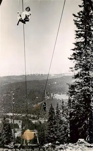 AK / Ansichtskarte  Seilbahn_Cable-Car_Telepherique St. Cergue La Barillette 