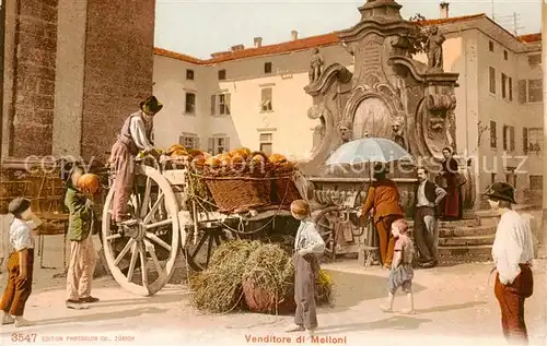 AK / Ansichtskarte  Verlag_Photoglob_Zuerich_Nr. Nr. 3547 Italien Venditore di Melloni Verlag_Photoglob