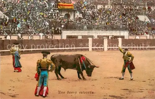 AK / Ansichtskarte  Stierkampf_Corrida_de_Toros_Bullfight P. Co. 5146 Una buena estocada 