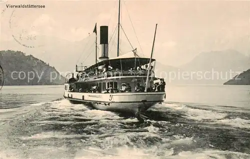 AK / Ansichtskarte  Dampfer_Binnenschifffahrt Vierwaldstaettersee 