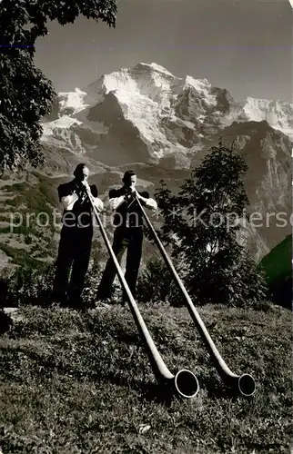 AK / Ansichtskarte  Alphorn_Cor_des_Alpes-- Berner Oberland  