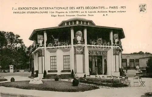 AK / Ansichtskarte  Exposition_Arts_Decoratifs_Paris_1925 Pavillon Studium Louvre 