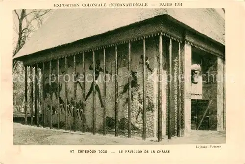 AK / Ansichtskarte 73886200 Exposition_Coloniale_Internationale_Paris_1931 Cameroun Togo Chasse 