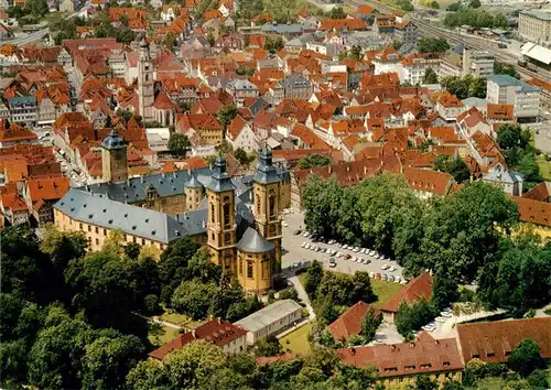 AK / Ansichtskarte  Bad_Mergentheim Fliegeraufnahme mit Deutschordens Schloss Bad_Mergentheim