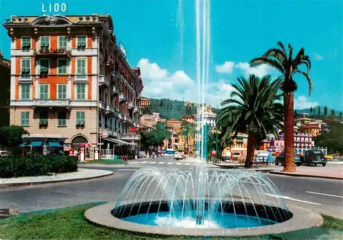 AK / Ansichtskarte 73886233 San_Margherita_Ligure_IT Piazza Vittorio Veneto e Hotel Lido 