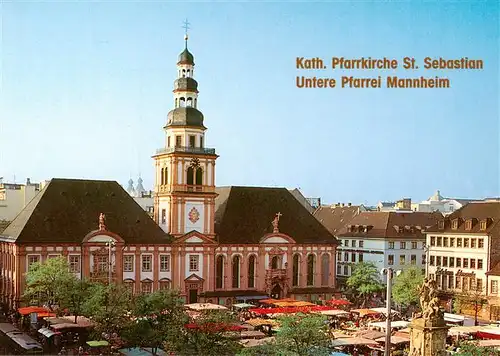 AK / Ansichtskarte  Mannheim Kath Pfarrkirche St Sebastian Untere Pfarrei Mannheim