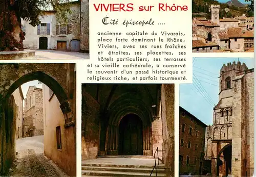 AK / Ansichtskarte  Viviers-sur-Rhone_07_Ardeche Strandpartie Schlossruine 