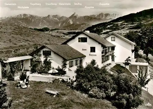 AK / Ansichtskarte 73886350 Faistenoy Erholungsheim Haus Enzian Alpenpanorama Faistenoy