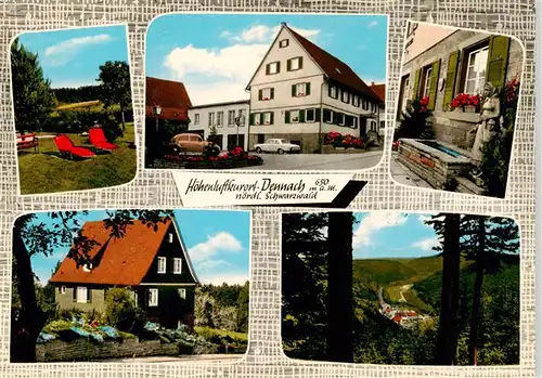 AK / Ansichtskarte  Dennach_Neuenbuerg Panorama Hoehenluftkurort im Schwarzwald Gasthof Pension Café zum Hirsch Dennach Neuenbuerg