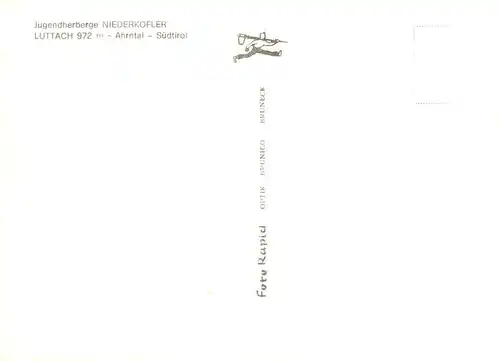 AK / Ansichtskarte  Luttach_Ahrntal_Lutago_Suedtirol_IT Jugendherberge Niederkofler 