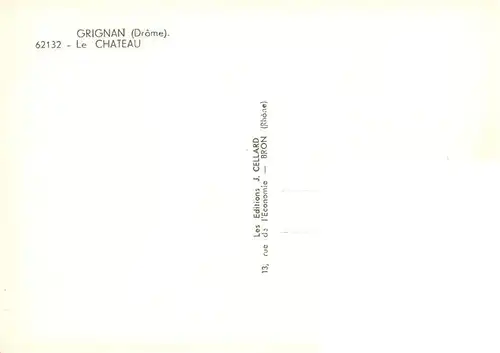 AK / Ansichtskarte  Grignan_26_Drome Le château vue aérienne 