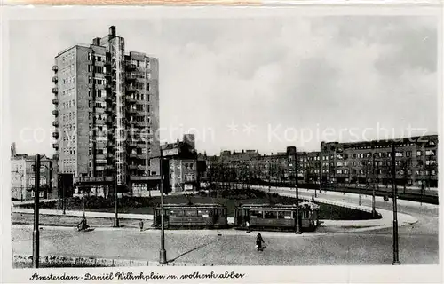 AK / Ansichtskarte 73886471 Strassenbahn_Tramway-- Amsterdam Daniel Willinkplein m. wolhenkrabber 