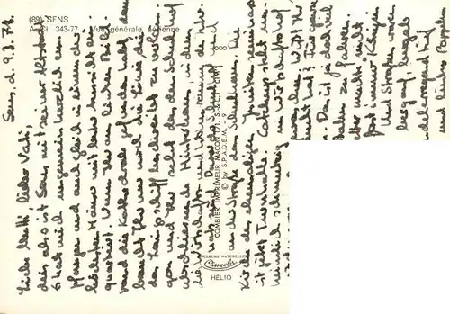 AK / Ansichtskarte  Sens_89 Vue generale aerienne 