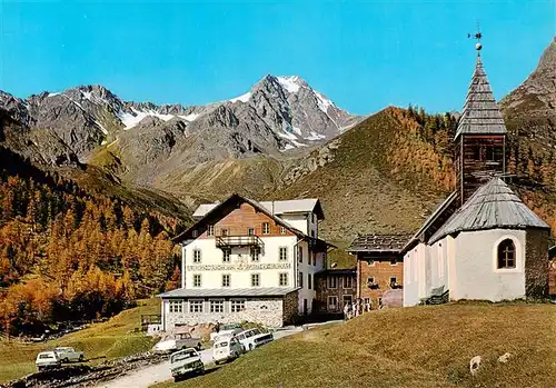 AK / Ansichtskarte 73886478 Schnalstal_Trentino_IT Gasthof Kurzras Kirche 