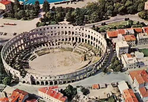 AK / Ansichtskarte  Pula_Pola_Croatia Arena Fliegeraufnahme 