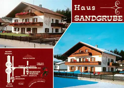 AK / Ansichtskarte 73886496 Reischach_Bruneck_Riscone_Trentino_IT Haus Sandgrube 