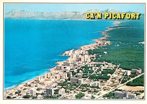 AK / Ansichtskarte  Can_Picafort_Mallorca_ES Fliegeraufnahme 