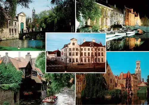 AK / Ansichtskarte 73886532 Brugge_Bruges_Flandern Hotel Pullmann Teilansichten 