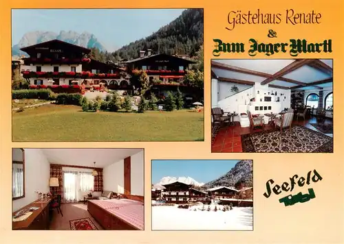 AK / Ansichtskarte 73886551 Seefeld_Tirol Gaestehaus Renate und Zum Jager Martl Gastraeume Seefeld Tirol