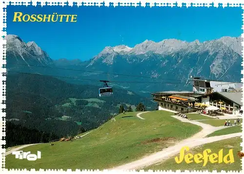 AK / Ansichtskarte 73886552 Seefeld_Tirol Wanderparadies Rosshuette mit Zugspitze und Wettersteingebirge Seefeld Tirol
