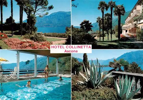 AK / Ansichtskarte  Ascona_Lago_Maggiore_TI Hotel Collinetta Park Hallenbad Panorama 