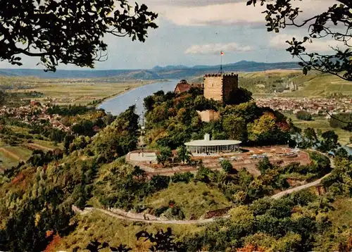 AK / Ansichtskarte  Bad_Niederbreisig Bergrestaurant Cafe Burg Rheineck Panorama Bad_Niederbreisig