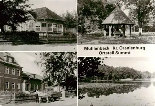 AK / Ansichtskarte  Summt_Muehlenbecker_Land Cafe Summter See Pavillon Gaststaette Summter See Panorama Summt_Muehlenbecker_Land