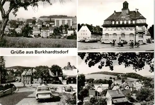 AK / Ansichtskarte  Burkhardtsdorf Ortsansichten Rathaus Burkhardtsdorf