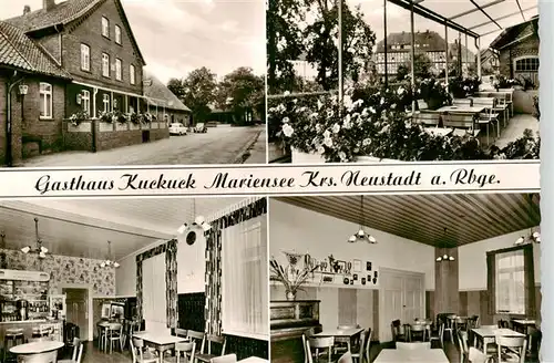 AK / Ansichtskarte 73886649 Mariensee_Leine Gasthaus Kuckuck Gast und Clubraeume Saal Fremdenzimmer Mariensee_Leine