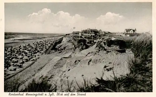 AK / Ansichtskarte 73886677 Wenningstedt_Sylt Strand Duenen Wenningstedt_Sylt