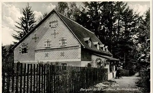 AK / Ansichtskarte  Oybin Bergstrasse Landhaus Am Waldesrand Oybin