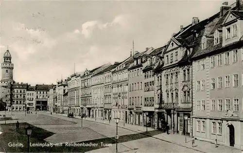AK / Ansichtskarte 73886687 Goerlitz__Sachsen Leninplatz mit Reichenbacher Turm 