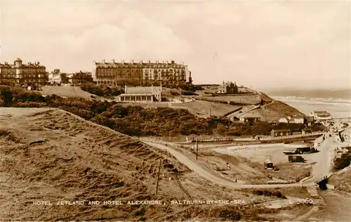 AK / Ansichtskarte  Saltburn-by-the-Sea_UK Hotel Zetland and Hotel Alexandre 