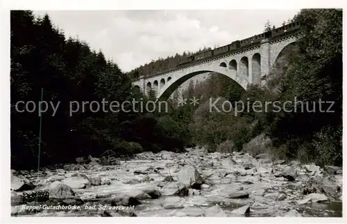 AK / Ansichtskarte  Eisenbahn_Railway_Chemin_de_Fer Kappel Gutachbruecke bad. Schwarzwald 