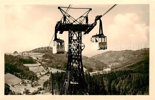 AK / Ansichtskarte 73886790 Seilbahn_Cable-Car_Telepherique Freiburg i. Br. Schauinsland 