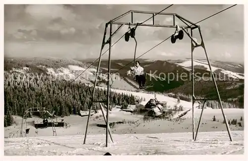 AK / Ansichtskarte  Sessellift_Chairlift_Telesiege Feldberg Schwarzwald  