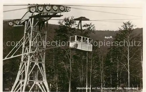 AK / Ansichtskarte 73886843 Seilbahn_Cable-Car_Telepherique Schauinsland Schwarzwald 