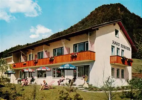 AK / Ansichtskarte  Ruhpolding Haus Europa Ruhpolding