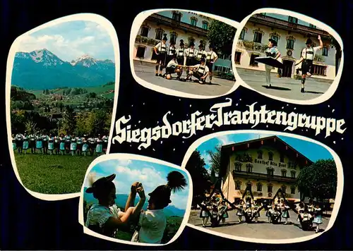 AK / Ansichtskarte 73886879 Siegsdorf__Oberbayern Siegsdorfer Trachtengruppe Teilansichten 