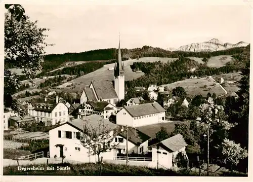 AK / Ansichtskarte  Degersheim__SG Ortsansicht mit Kirche 