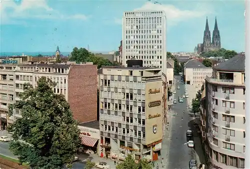 AK / Ansichtskarte  Koeln__Rhein Blick auf City und Dom 