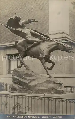 AK / Ansichtskarte  Skulpturen 129 Carlsberg Glyptothek Sinding Valkyrie 