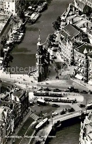 AK / Ansichtskarte  Strassenbahn_Tramway-- Amsterdam Muenz Turm 